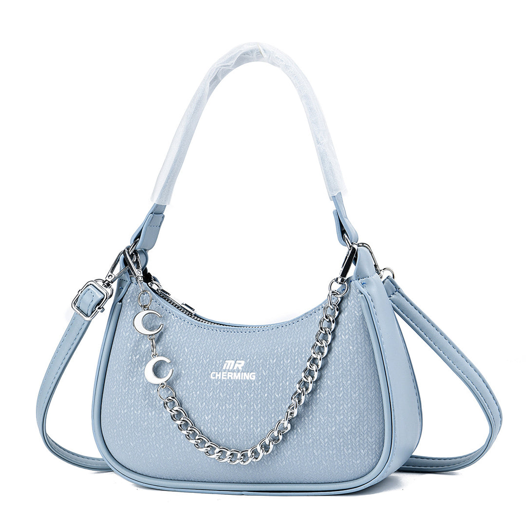 Damen modische Umhängetasche mit stilvollem Kettendetail Nord Taschen