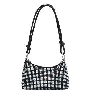 Damen Glamouröse Handtasche mit funkelnder Strassverzierung Nord Taschen