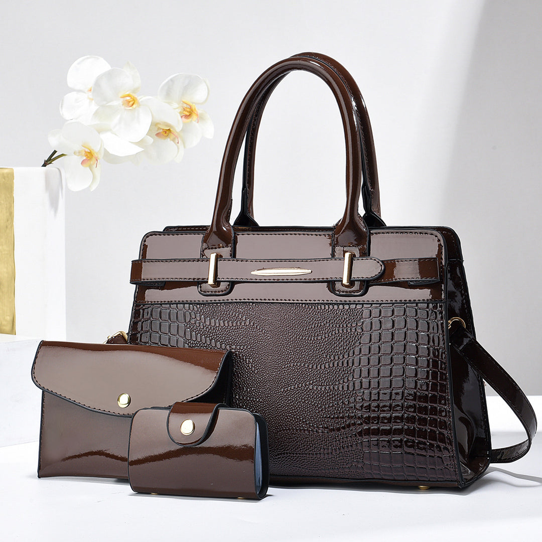 Damen elegante Handtasche mit praktischem Zubehör Nord Taschen