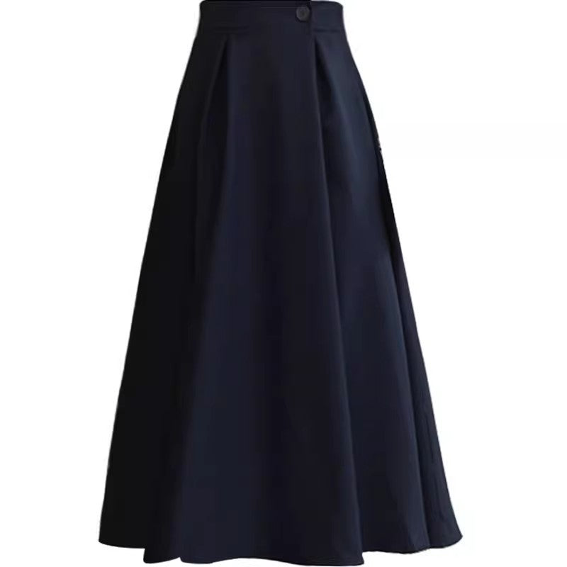 Damen Hochtaillierter A‑Linien‑Midirock mit ausgestelltem Volumen und Bunddetail Nord Taschen