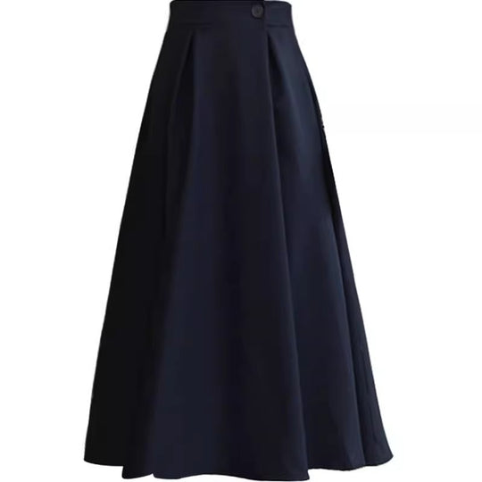 Damen Hochtaillierter A‑Linien‑Midirock mit ausgestelltem Volumen und Bunddetail Nord Taschen