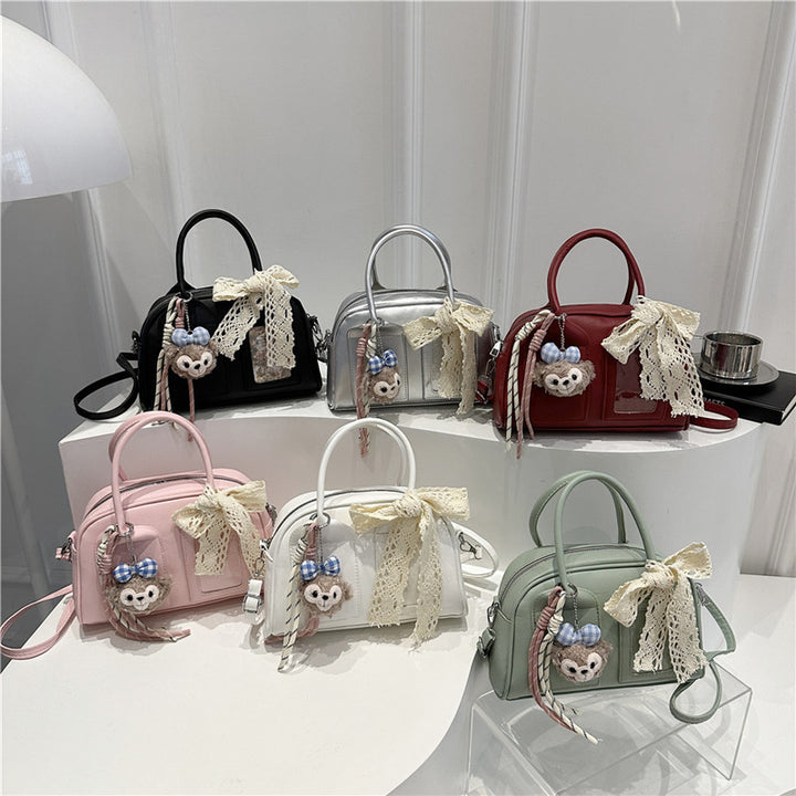 Damen Mini-Handtasche mit verspieltem Tiermotiv und charmantem Anhänger Nord Taschen
