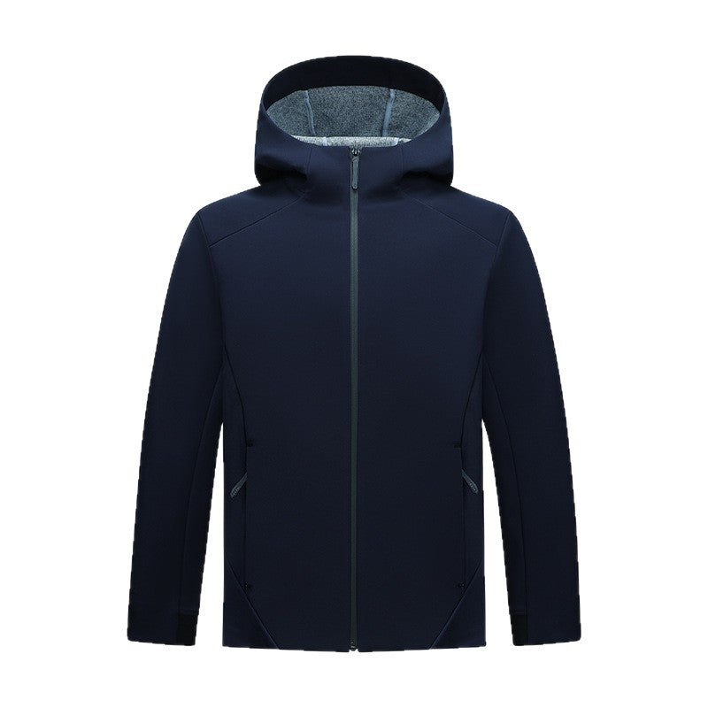 Damen Softshell-Jacke mit Kapuze, taillierte und winddichte Outdoorjacke Nord Taschen