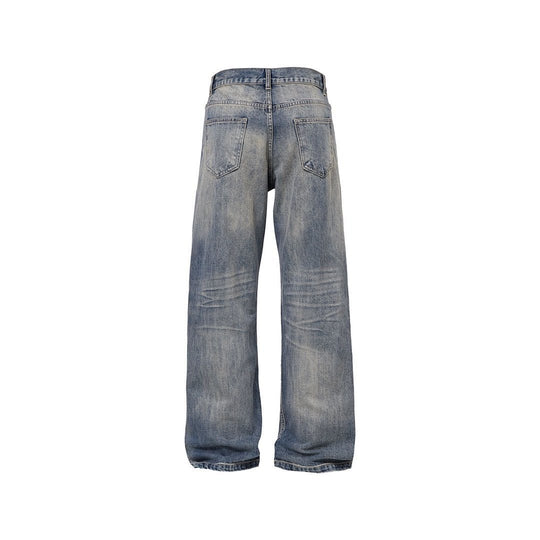 Damen Weit geschnittene Vintage Denim-Jeans Nord Taschen