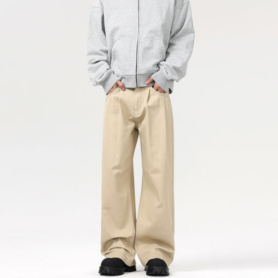 Herren Baggy-Twill-Hose mit tiefem Schritt und fließender Oversize-Silhouette Nord Taschen