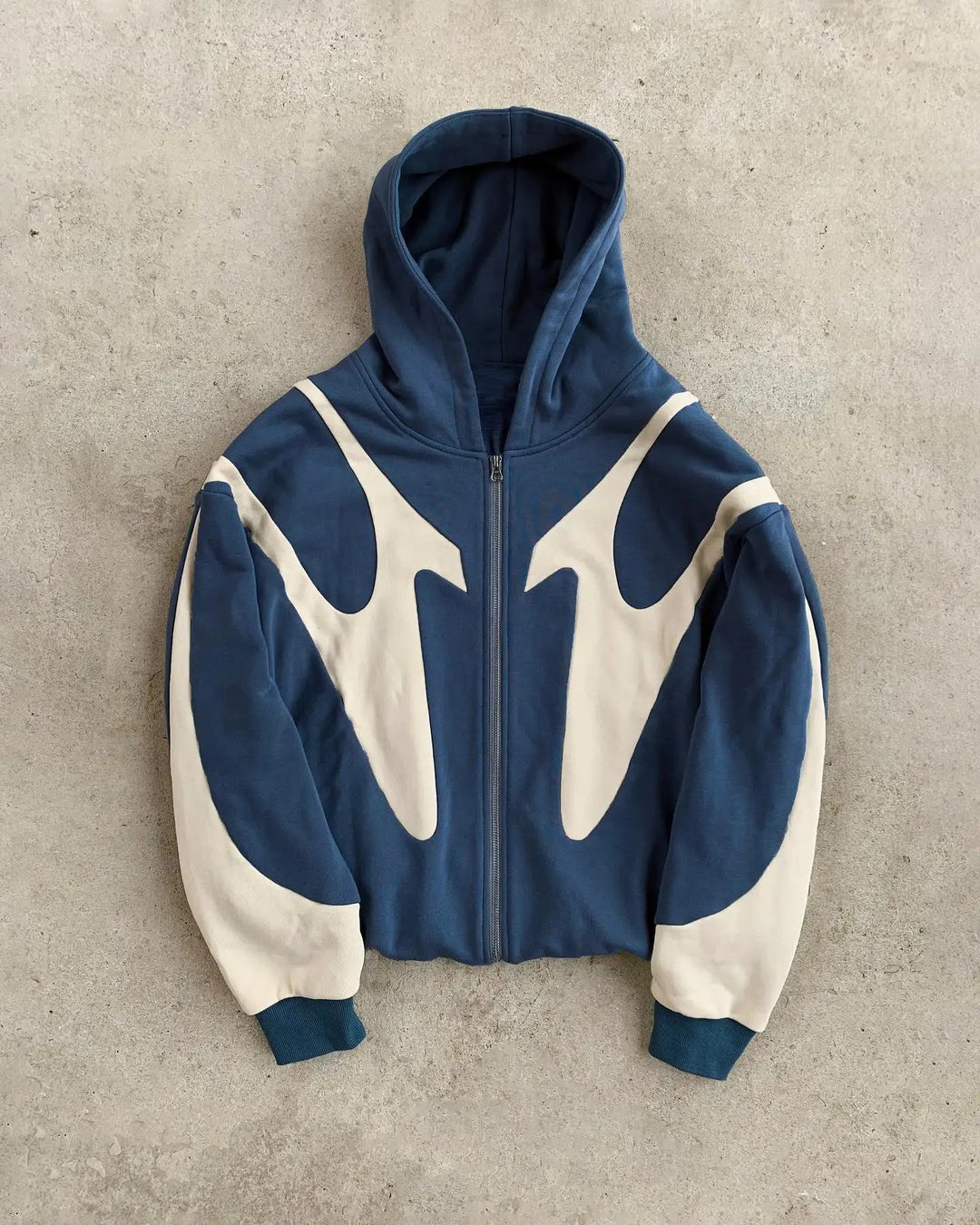 Damen stilvoller Kapuzenpullover mit kontrastierenden Einsätzen