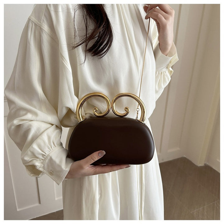 Damen originale Clutch mit elegantem spiralförmigen Verschluss Nord Taschen