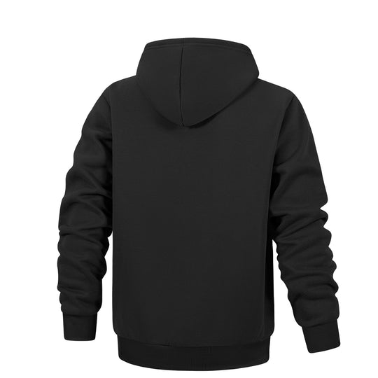 Herren Kapuzenpullover aus French‑Terry mit Kängurutasche & geripptem Saum Nord Taschen