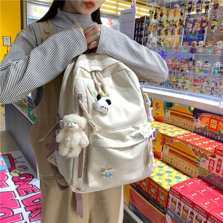 Damen Rucksack mit niedlichen Applikationen und vielseitigen Fächern Nord Taschen