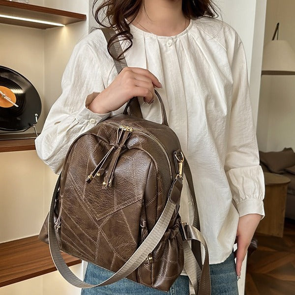 Damen stilvoller Rucksack mit einzigartigem Patchwork-Design Nord Taschen