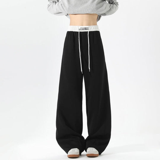 Damen Weite Loungehose mit elastischem Bund, Tunnelzug und fließender Oversize-Silhouette Nord Taschen