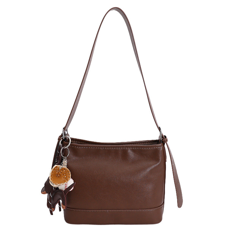 Damen praktische Schultertasche mit abnehmbarem Anhänger Nord Taschen