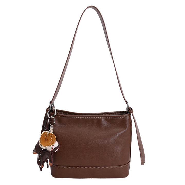 Damen praktische Schultertasche mit abnehmbarem Anhänger Nord Taschen
