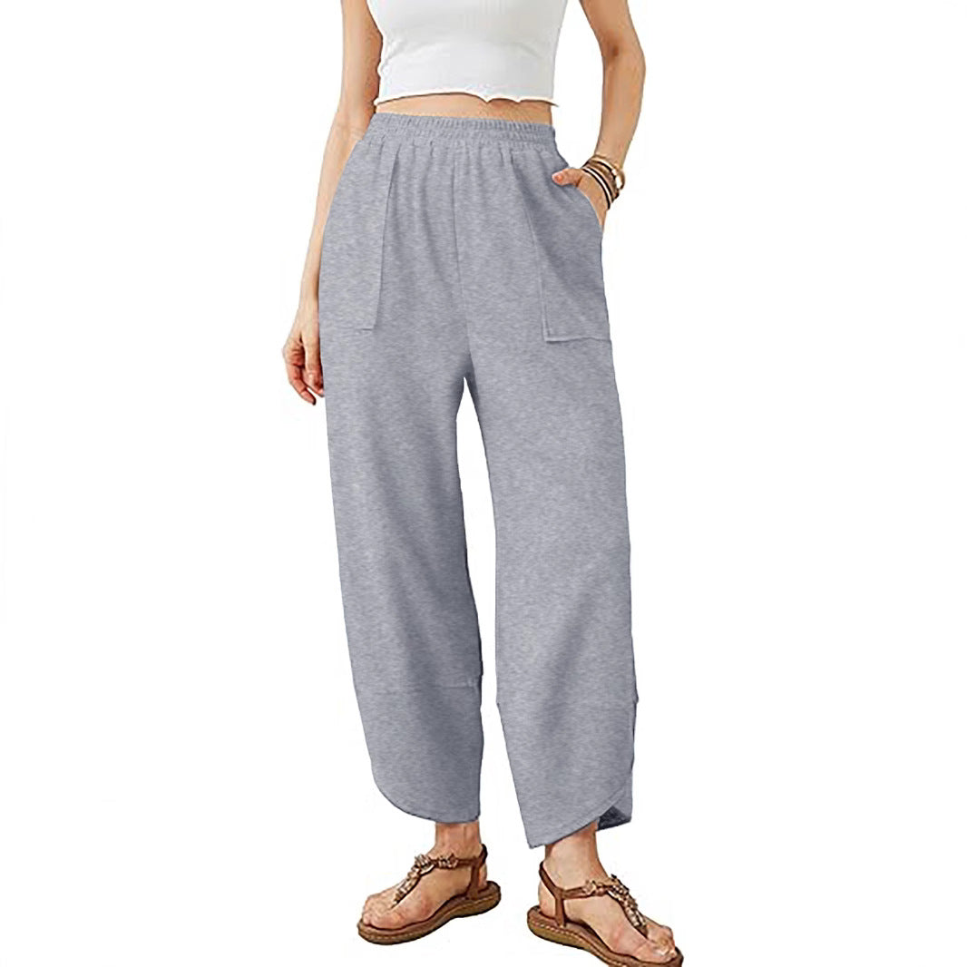 Damen Culotte-Hose mit elastischem Bund und aufgesetzten Taschen Nord Taschen