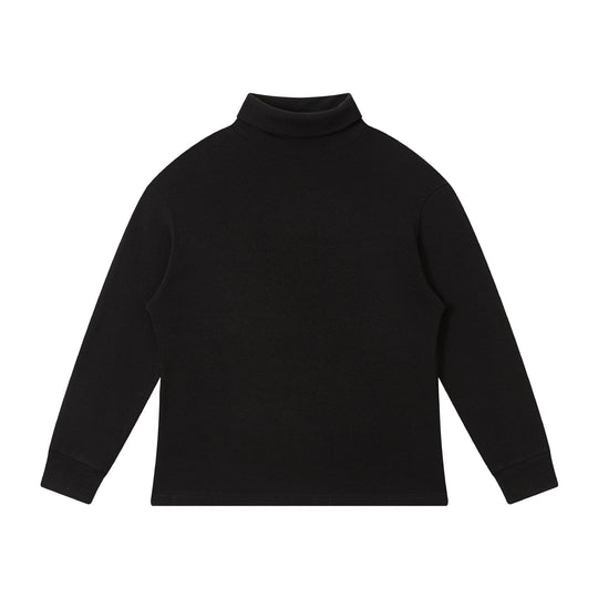 Damen Feinstrukturierter Rollkragen‑Sweater aus Baumwollmix mit Raglanärmeln Nord Taschen