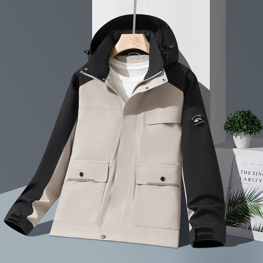 Damen Technische Regenjacke Nord Taschen