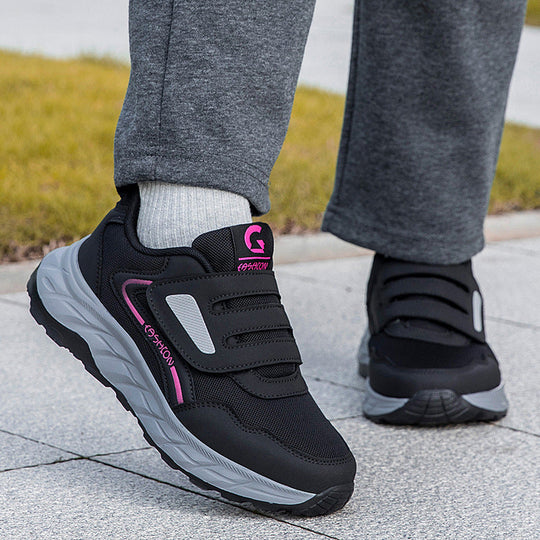 Damen Sportliche Sneakers mit praktischem Klettverschluss und atmungsaktiver Mesh-Oberfläche