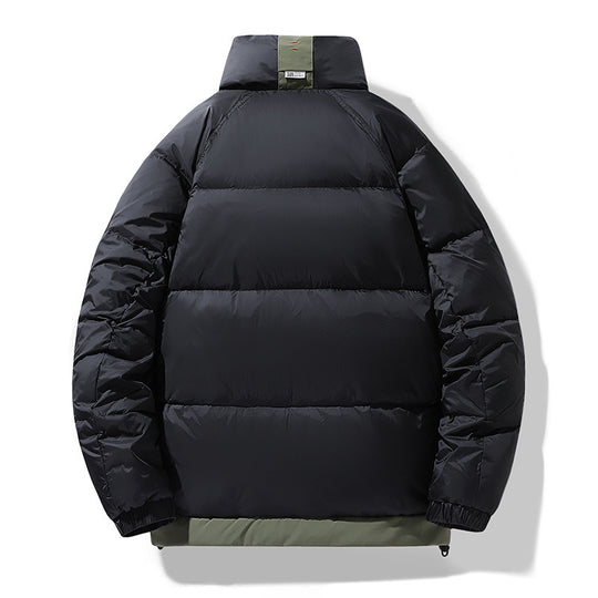 Herren Steppjacke mit hohem Kragen und winddichter, wasserabweisender Isolierung Nord Taschen