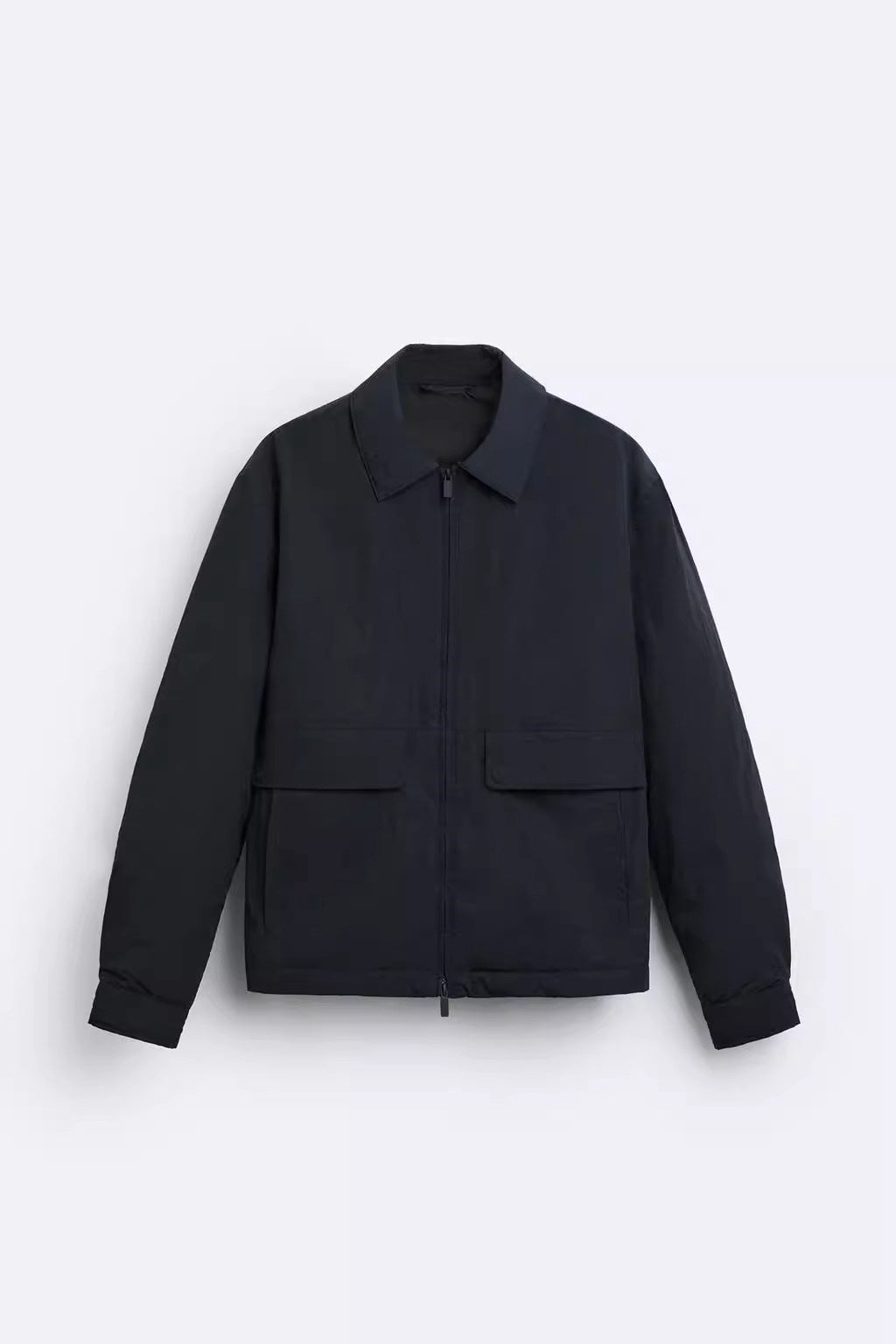Herren Leichte Utility-Blousonjacke mit Hemdkragen und aufgesetzten Pattentaschen Nord Taschen
