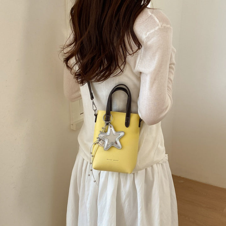 Damen praktische Mini-Handtasche mit abnehmbarem Anhänger Nord Taschen