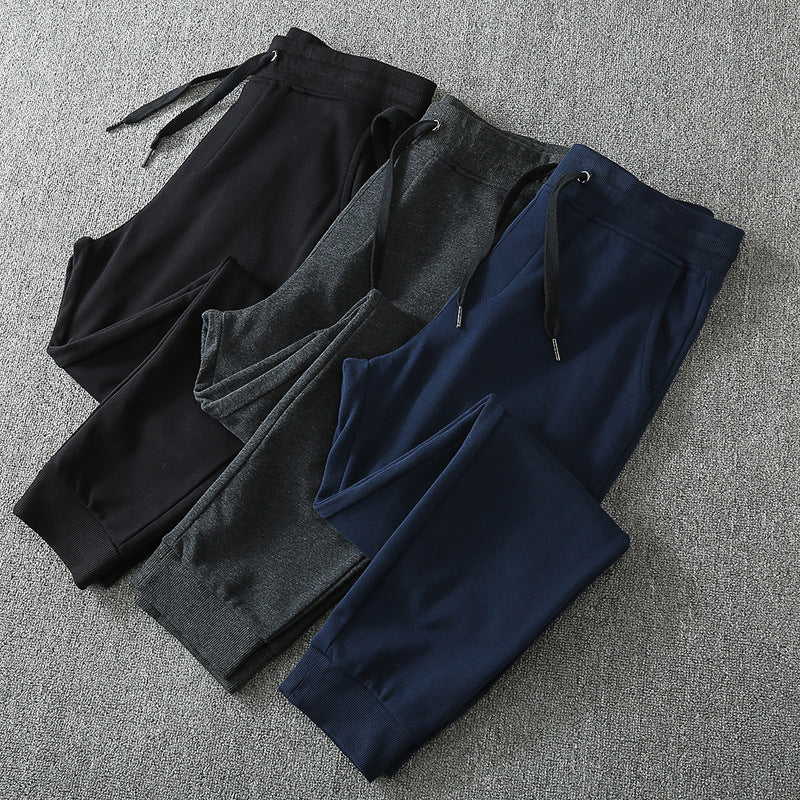 Herren Slim-Fit Fleece-Jogginghose mit elastischem Bund, Kordelzug und gekämmter Innenseite Nord Taschen