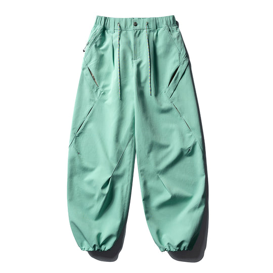 Herren Baggy-Cargohose mit asymmetrischen Eingriffstaschen, Tunnelzugbund und elastischen Knöchelabschlüssen Nord Taschen