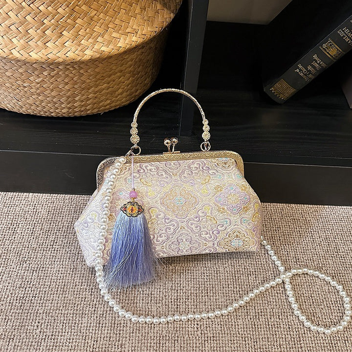 Damen elegante Clutch-Tasche mit kunstvollen Verzierungen Nord Taschen