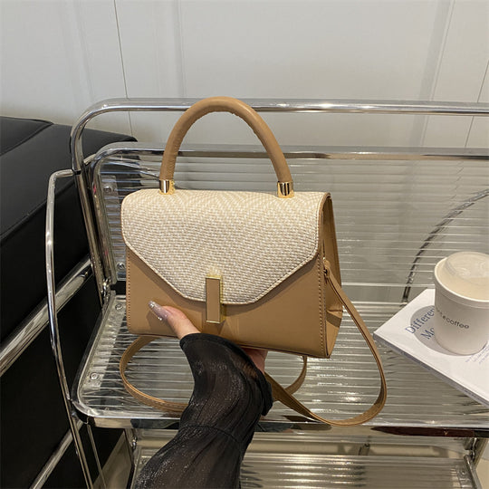 Damen elegante Umhängetasche mit strukturiertem Leder und glänzenden Akzenten Nord Taschen