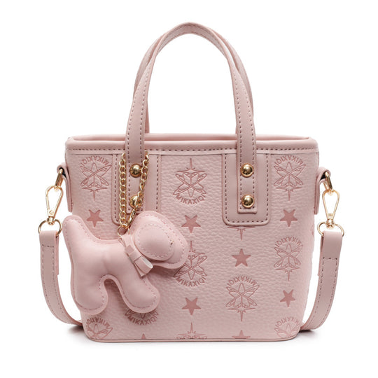 Damen Mini-Handtasche mit verspieltem Hundeanhänger | Nord Taschen