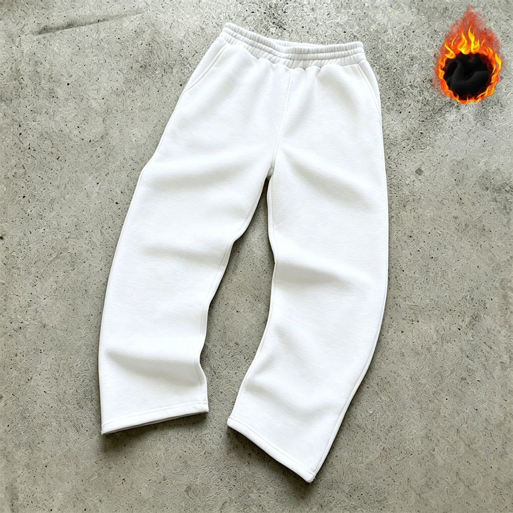 Unisex nan Thermo-Fleece-Jogginghose mit wärmender Innenbeschichtung, elastischem Komfortbund und geradem Bein Nord Taschen