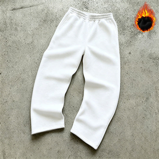 Unisex nan Thermo-Fleece-Jogginghose mit wärmender Innenbeschichtung, elastischem Komfortbund und geradem Bein Nord Taschen