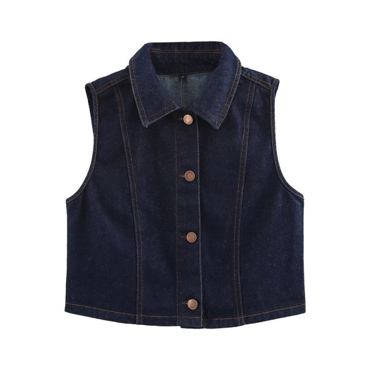 Damen Langer Jeans-Midirock mit hoher Taille, Frontschlitz und rohem Saum Nord Taschen