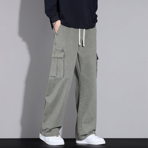 Herren Cargo-Hose im weiten Relaxed-Fit mit Tunnelzugbund und Mehrfachtaschen Nord Taschen