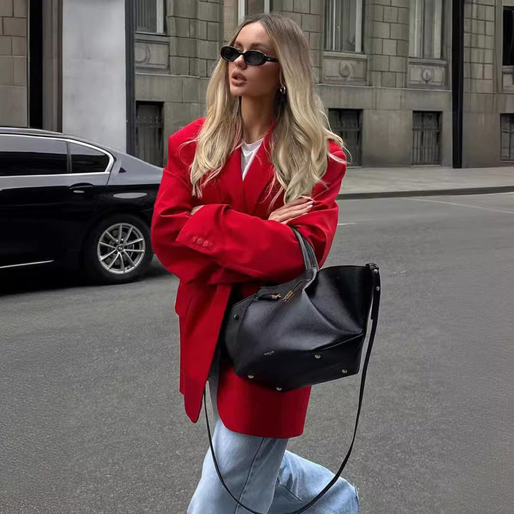 Damen Oversized Blazer mit lässigem Schnitt