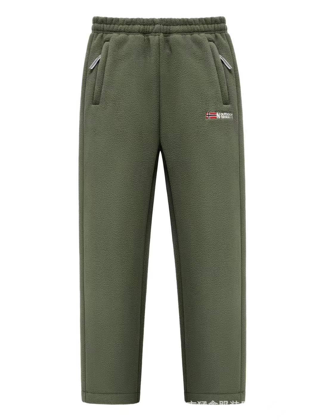 Damen Fleece-Thermohose mit elastischem Bund, Reißverschlusstaschen und weichem Innenfutter Nord Taschen