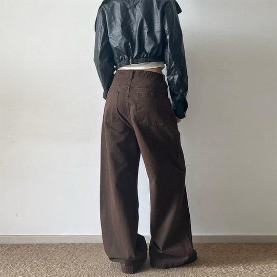 Damen Extraweite Baggy-Hose mit Nietverzierung und Utility-Details Nord Taschen
