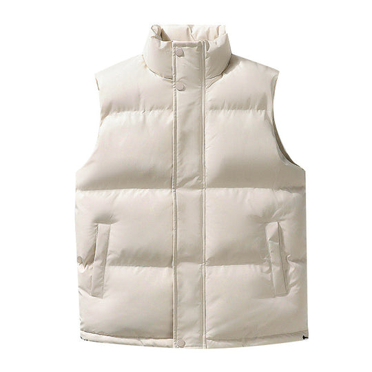 Damen Oversize Puffer‑Weste mit hohem Stehkragen, Frontblende und verstellbarem Kordelzugsaum Nord Taschen