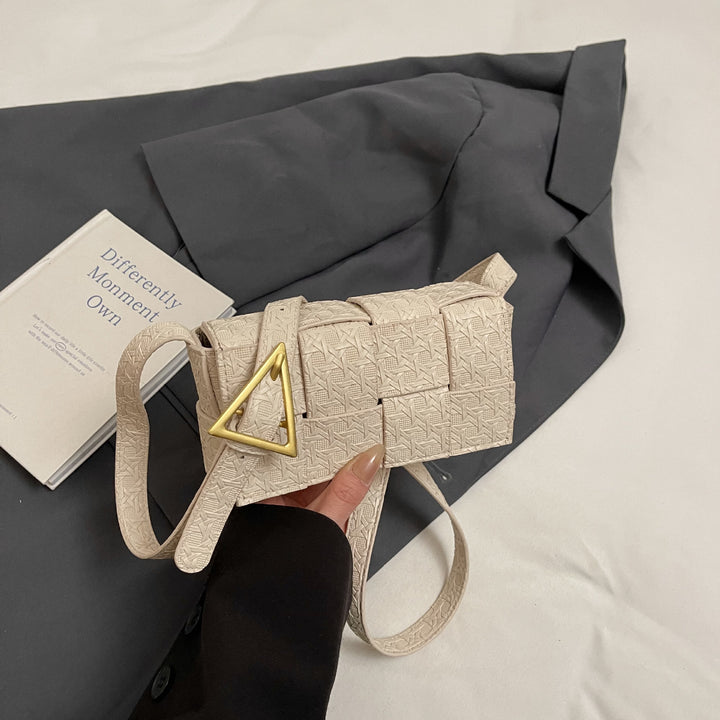 Damen Mini Umhängetasche aus geflochtenem Material Nord Taschen