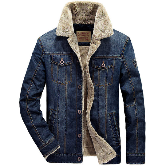 Herren Denimjacke mit Teddyfutter Nord Taschen