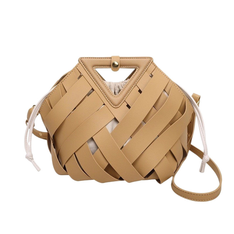 Damen modische Beuteltasche mit geflochtenem Design Nord Taschen