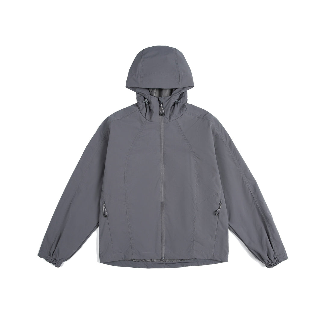 Damen leichte Windjacke mit Kapuze, verstellbarem Saum und wasserabweisender Funktion Nord Taschen