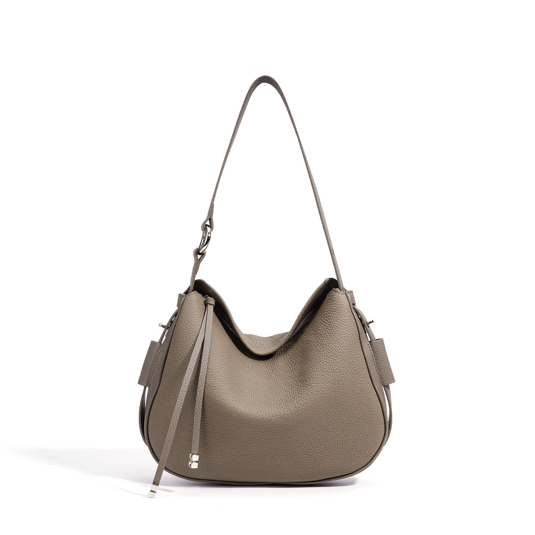 Damen weiche Ledertasche mit asymmetrischem Design Nord Taschen
