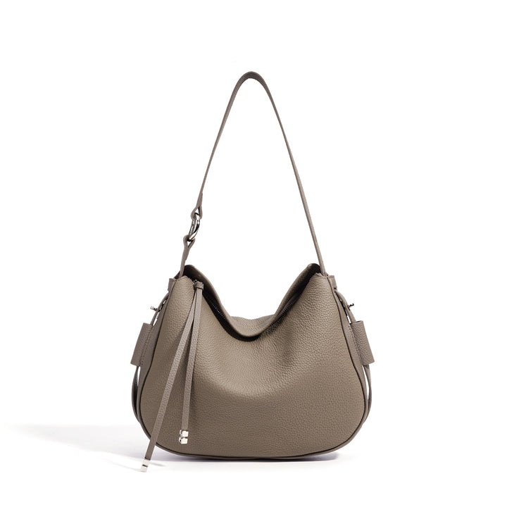 Damen weiche Ledertasche mit asymmetrischem Design Nord Taschen