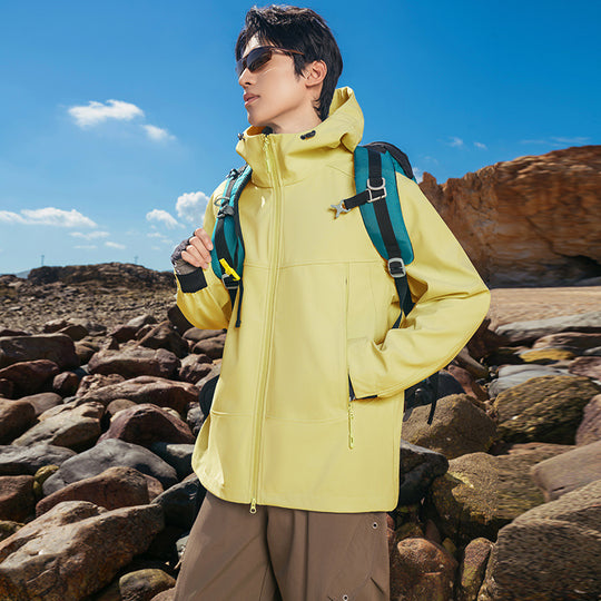 Herren Softshell-Outdoorjacke mit Kapuze, winddicht und wasserabweisend Nord Taschen