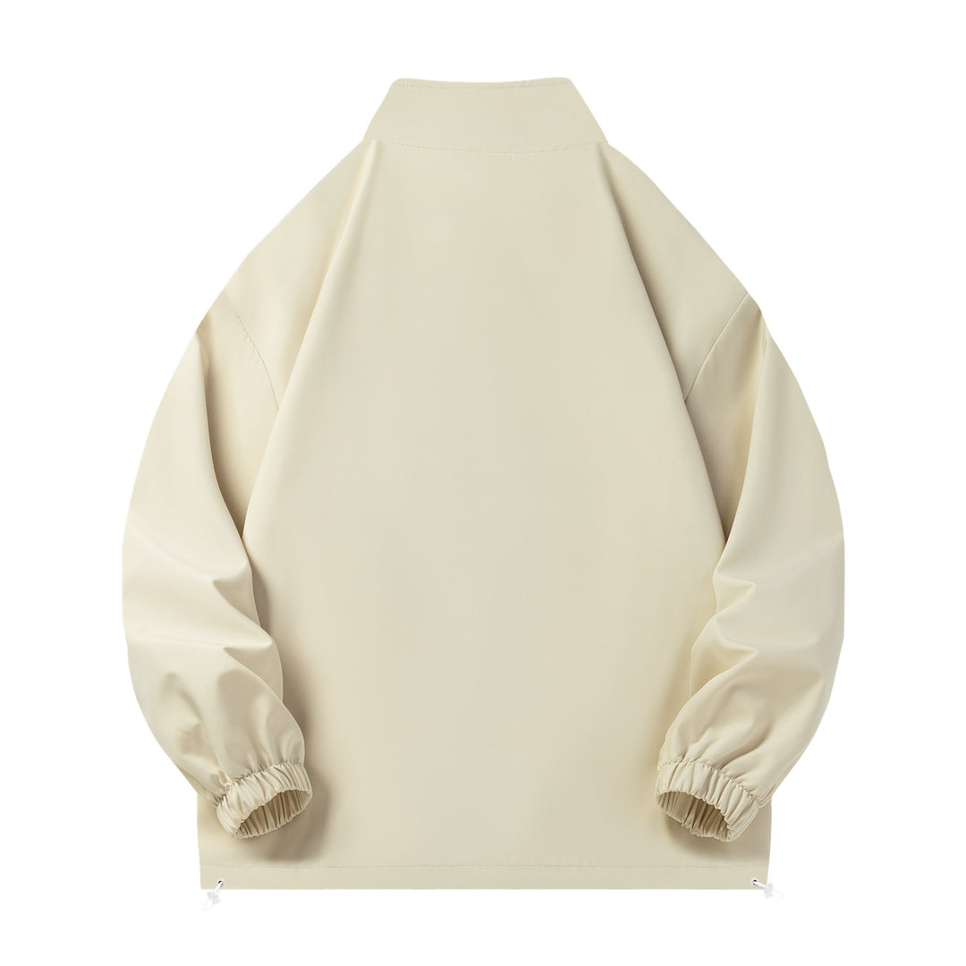 Unisex Leichte Windjacke mit hochabschließendem Stehkragen, Elastikbündchen & verstellbarem Kordelzugsaum Nord Taschen