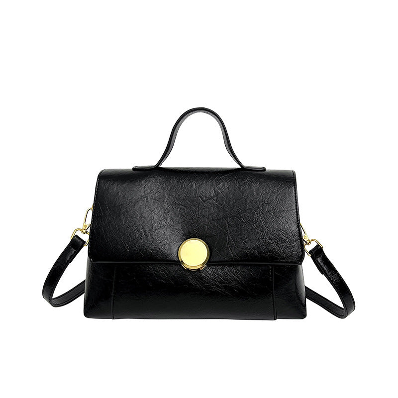 Damen elegante Handtasche mit praktischem Klappverschluss Nord Taschen