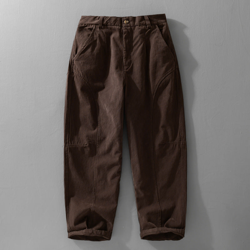 Herren Lockere Cargohose im Utility‑Stil mit verstärkten Kniepaneelen und konischem Bein Nord Taschen