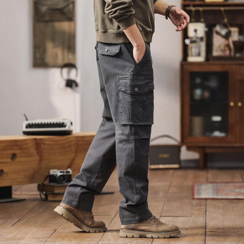 Herren Robuste Relaxed-Fit Cargohose mit verstärkten Knien und Mehrfach-Taschen Nord Taschen