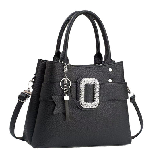 Damen Designer-Umhängetasche mit trendy Schmuckdetails und abnehmbarem Schulterriemen Nord Taschen