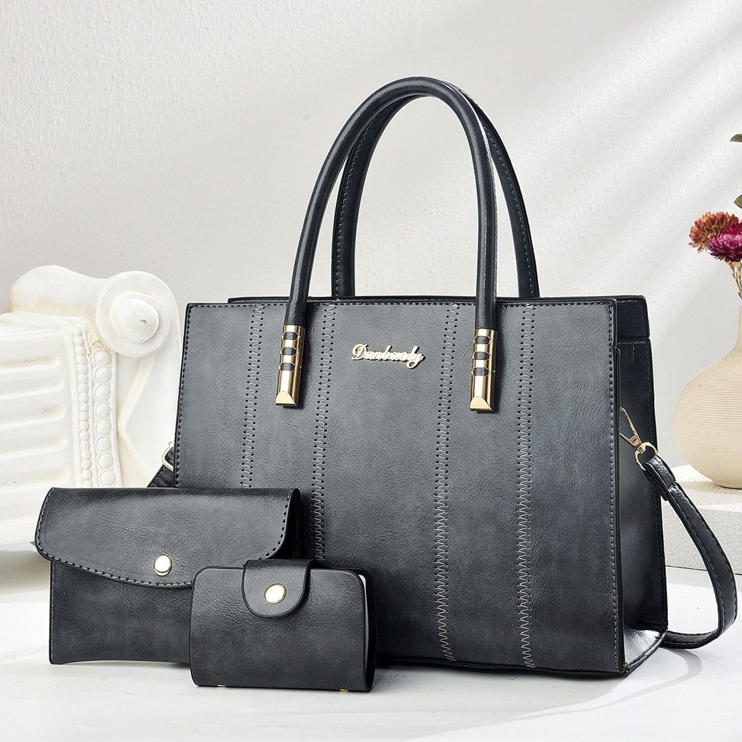 Damen klassische Handtasche mit abnehmbarem Portemonnaie Nord Taschen